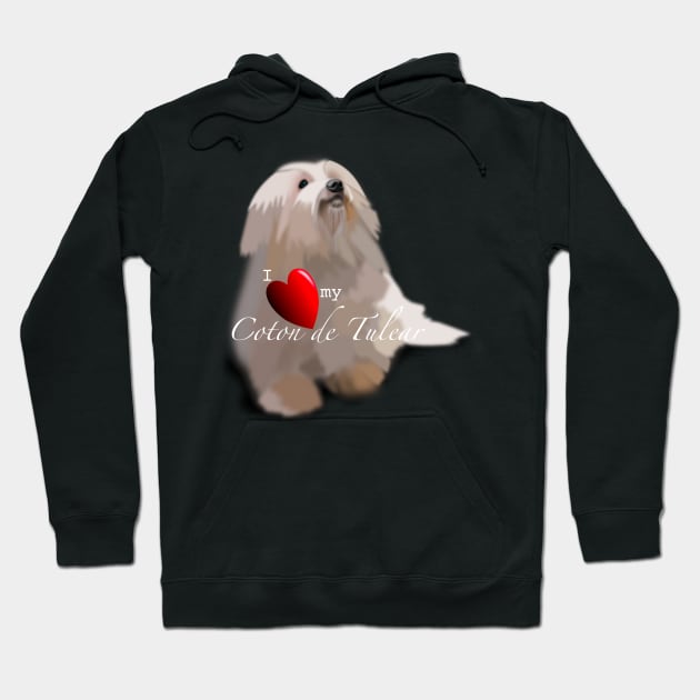 coton de tulear heart Hoodie by Coton de Tulear T-shirts